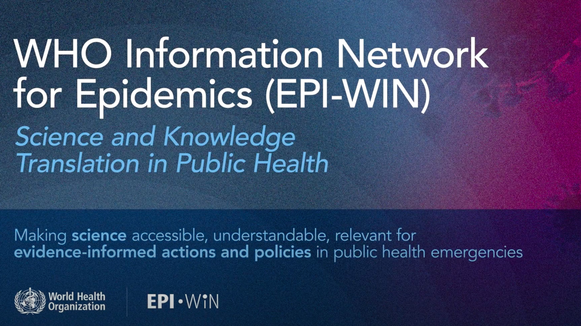 WHO EPI-WIN Webinar: Responding to Mpox — Community Protection