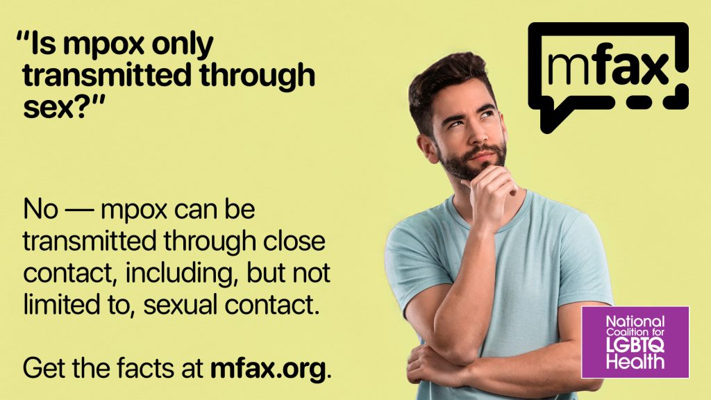 Is mpox only transmitted through sex?